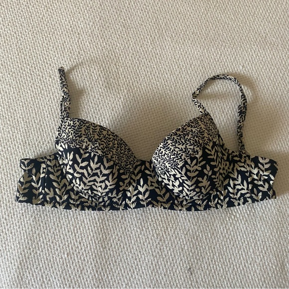 Madewell Bikini Top Size 34A Tan and Black - Picture 3 of 7